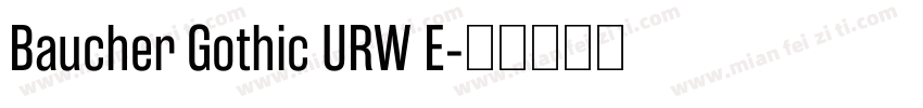 Baucher Gothic URW E字体转换